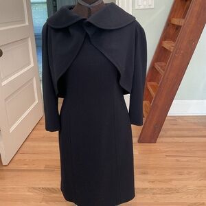 Tahari Arthur S.. Levine Dress & Jacket Navy Blue Size 2